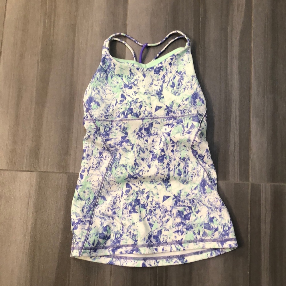 IVIVVA TANK TOP WITH STRAPPY BACK AND BUILT IN BRA